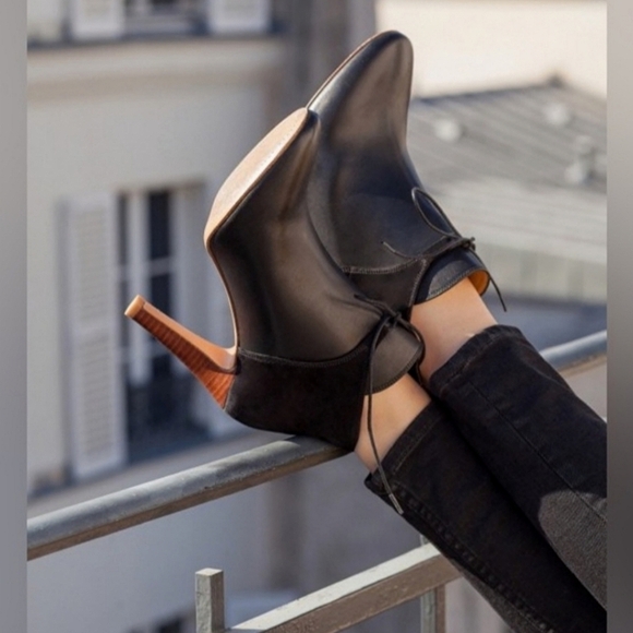 Sezane High Hunter Bootie Black 10 - Picture 1 of 9